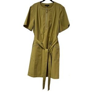 Lafayette 148 New York Elizabella Belted Dress with Zip Pockets Size 3X